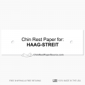 HAAG STREIT original size chin rest paper